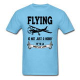 Flying - Way of Life - Black - Unisex Classic T-Shirt - aquatic blue