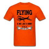 Flying - Way of Life - Black - Unisex Classic T-Shirt - orange