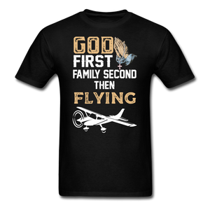 God First, Family, Flying - Unisex Classic T-Shirt - black