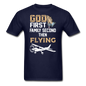 God First, Family, Flying - Unisex Classic T-Shirt - navy