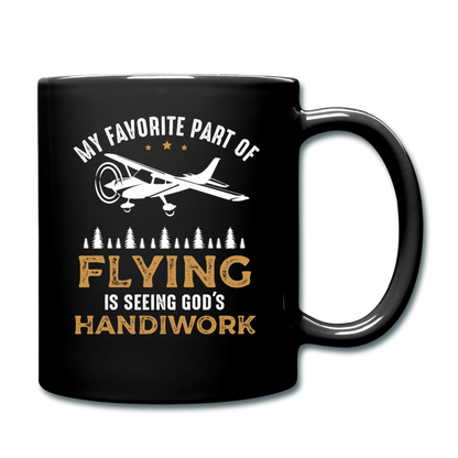 Flying - God's Handiwork - Full Color Mug - black