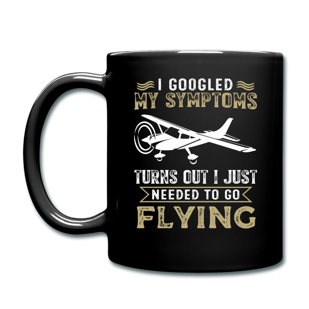 Googled My Symptoms - Flying - Full Color Mug - black