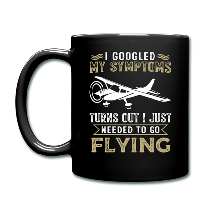 Googled My Symptoms - Flying - Full Color Mug - black