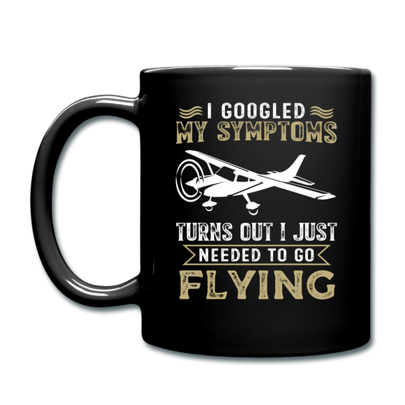 Googled My Symptoms - Flying - Full Color Mug - black