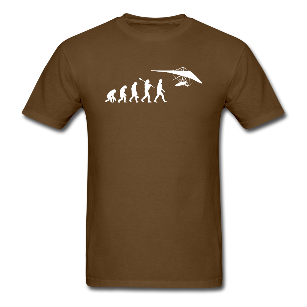 Hang Gliding Evolution - White - Unisex Classic T-Shirt - brown