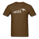 Hang Gliding Evolution - White - Unisex Classic T-Shirt - brown