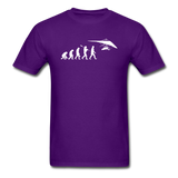 Hang Gliding Evolution - White - Unisex Classic T-Shirt - purple
