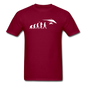 Hang Gliding Evolution - White - Unisex Classic T-Shirt - burgundy