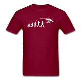 Hang Gliding Evolution - White - Unisex Classic T-Shirt - burgundy
