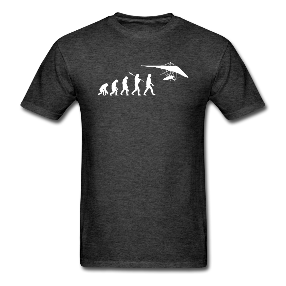 Hang Gliding Evolution - White - Unisex Classic T-Shirt - heather black