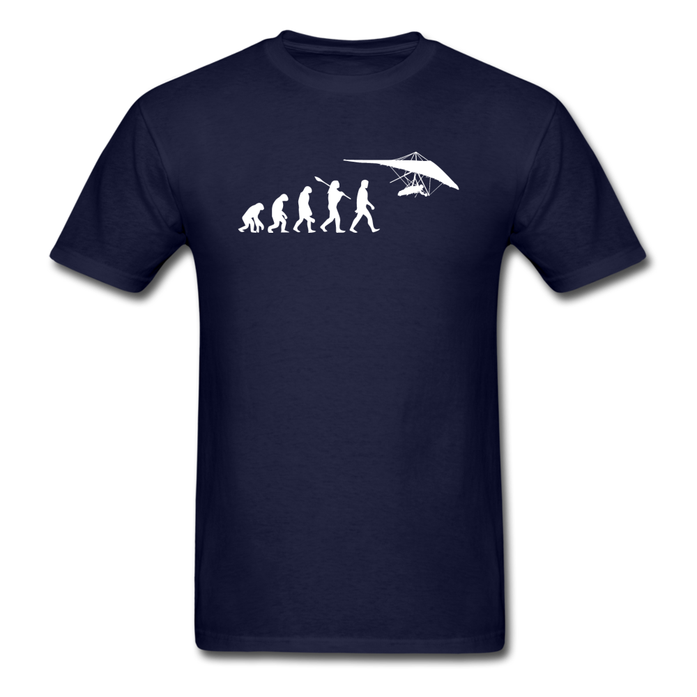 Hang Gliding Evolution - White - Unisex Classic T-Shirt - navy