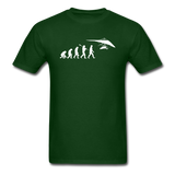 Hang Gliding Evolution - White - Unisex Classic T-Shirt - forest green