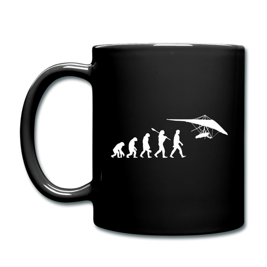 Hang Gliding Evolution - White - Full Color Mug - black