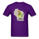 Hike Wisconsin - State - Backpack - Unisex Classic T-Shirt - purple