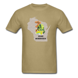 Hike Wisconsin - State - Backpack - Unisex Classic T-Shirt - khaki
