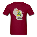 Hike Wisconsin - State - Backpack - Unisex Classic T-Shirt - burgundy
