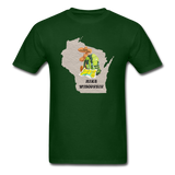 Hike Wisconsin - State - Backpack - Unisex Classic T-Shirt - forest green