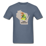 Hike Wisconsin - State - Backpack - Unisex Classic T-Shirt - denim