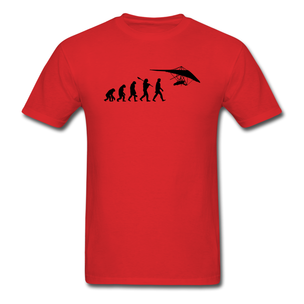 Hang Gliding Evolution - Black - Unisex Classic T-Shirt - red