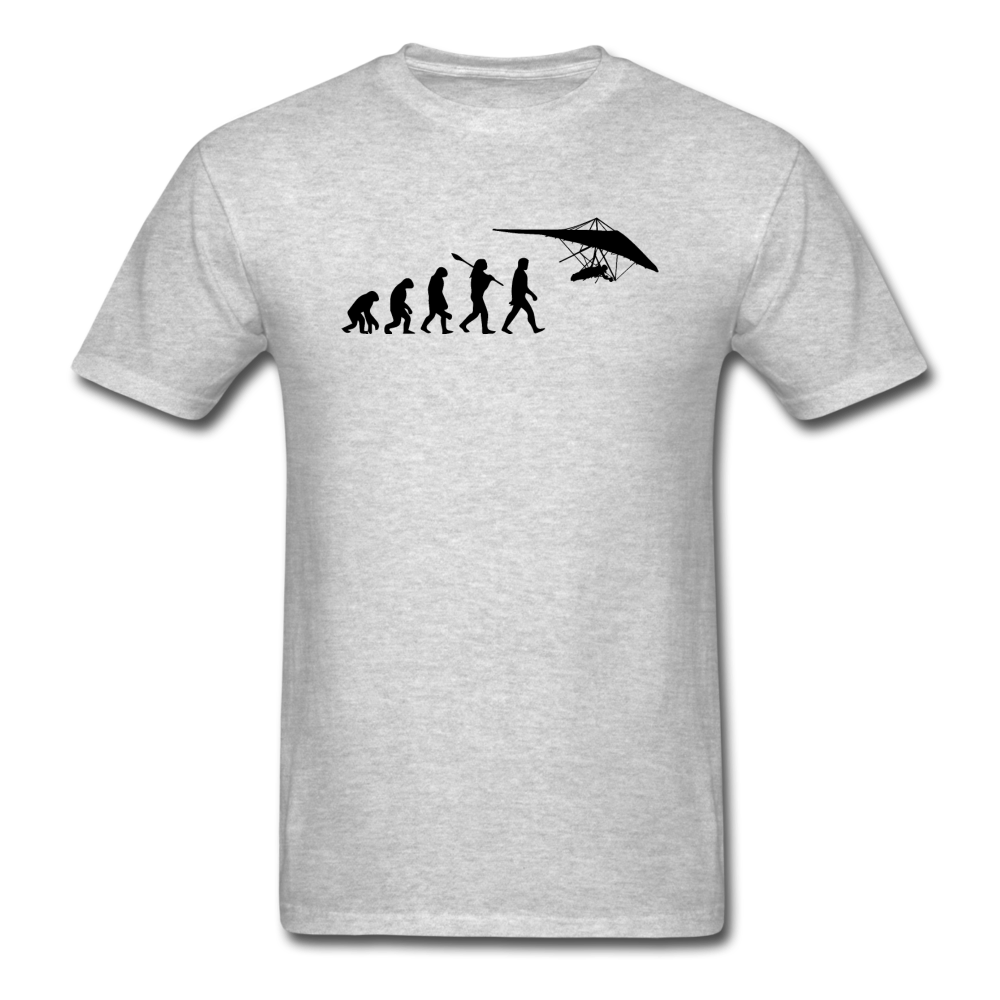 Hang Gliding Evolution - Black - Unisex Classic T-Shirt - heather gray