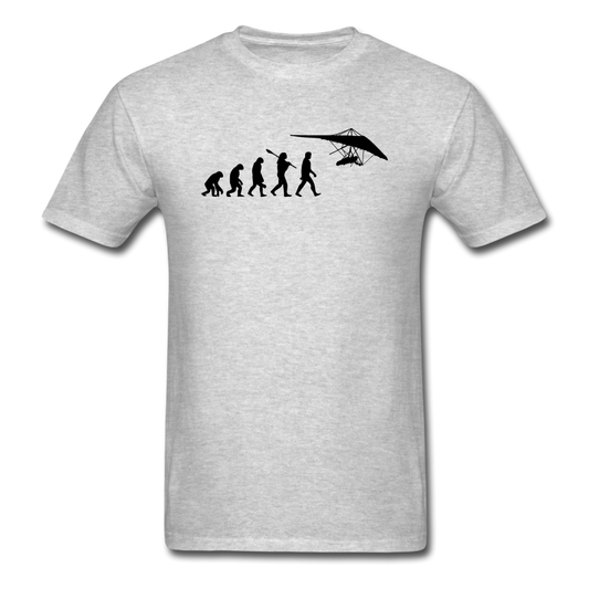 Hang Gliding Evolution - Black - Unisex Classic T-Shirt - heather gray