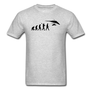 Hang Gliding Evolution - Black - Unisex Classic T-Shirt - heather gray