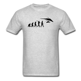 Hang Gliding Evolution - Black - Unisex Classic T-Shirt - heather gray