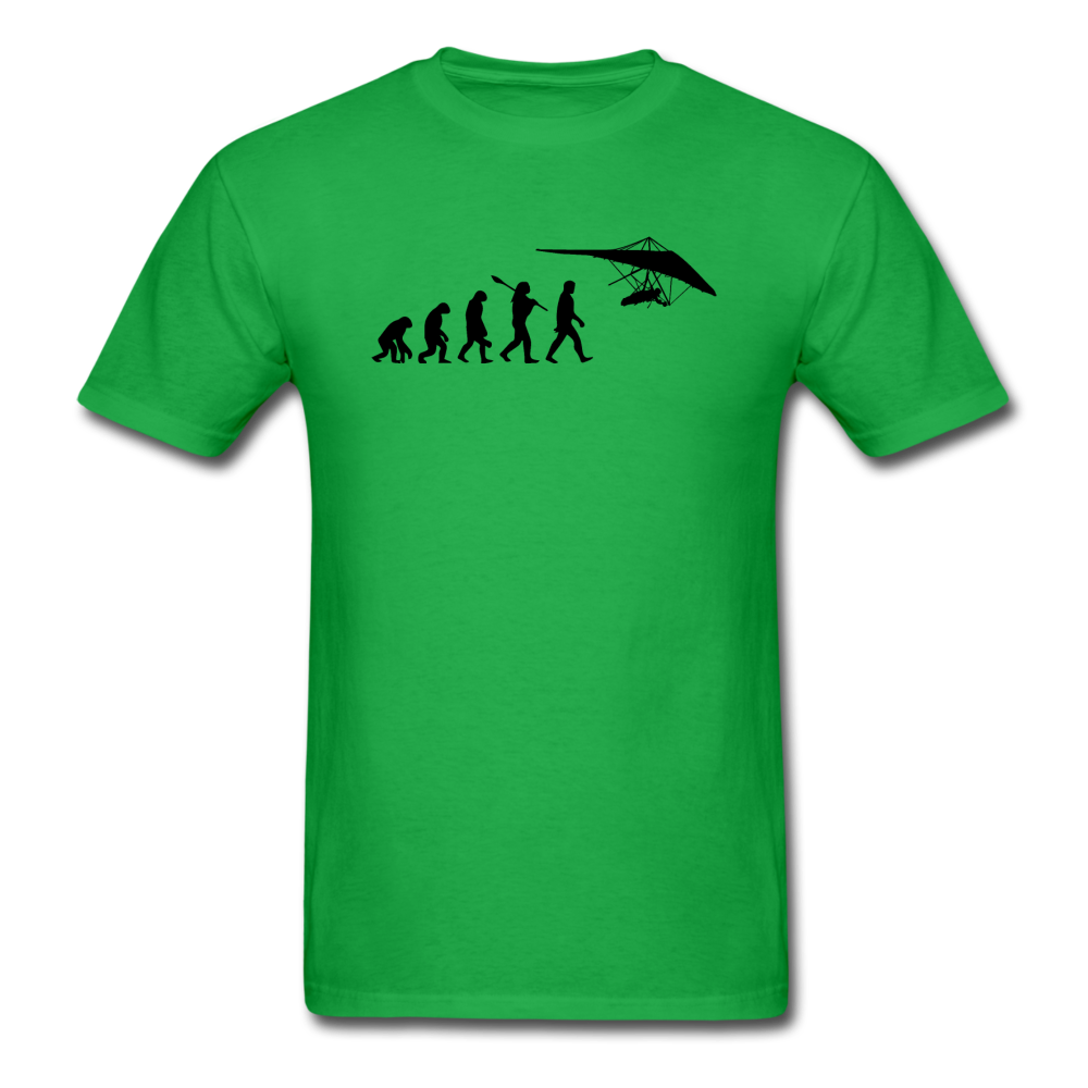 Hang Gliding Evolution - Black - Unisex Classic T-Shirt - bright green