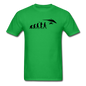 Hang Gliding Evolution - Black - Unisex Classic T-Shirt - bright green