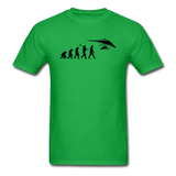 Hang Gliding Evolution - Black - Unisex Classic T-Shirt - bright green