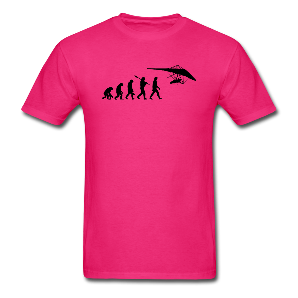 Hang Gliding Evolution - Black - Unisex Classic T-Shirt - fuchsia