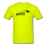 Hang Gliding Evolution - Black - Unisex Classic T-Shirt - safety green