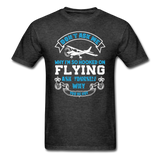Hooked On Flying - Why Not - Unisex Classic T-Shirt - heather black