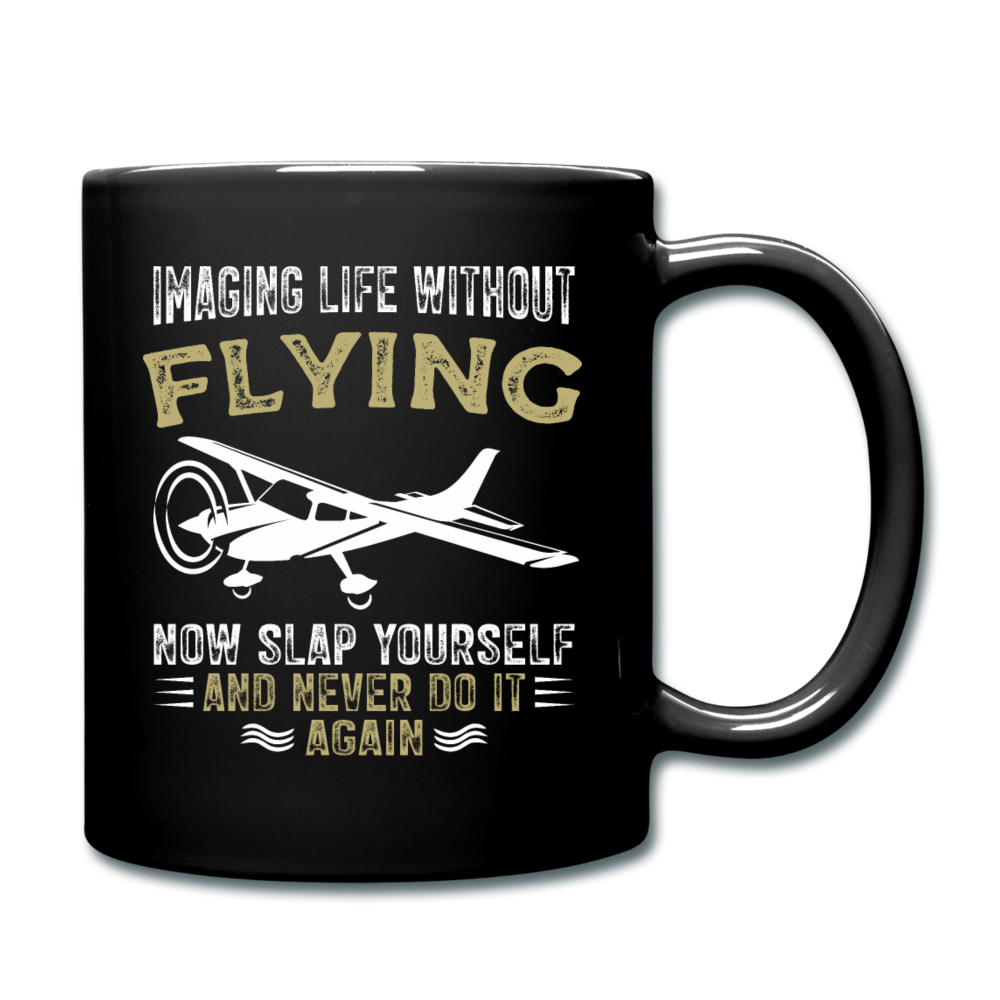 Imaging Life Without Flying - Full Color Mug - black