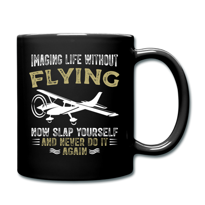 Imaging Life Without Flying - Full Color Mug - black