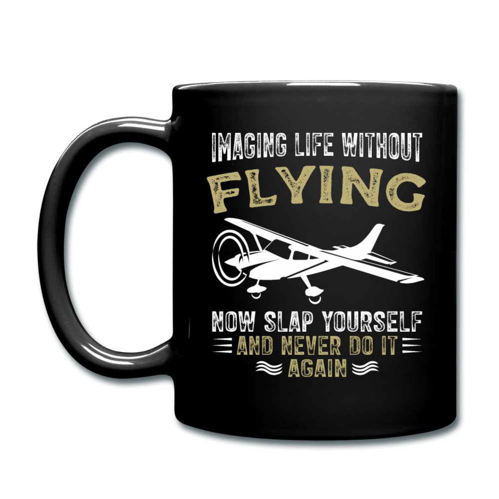 Imaging Life Without Flying - Full Color Mug - black