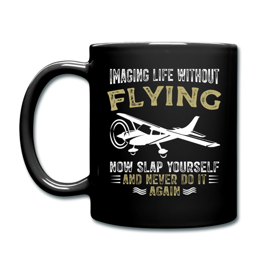 Imaging Life Without Flying - Full Color Mug - black