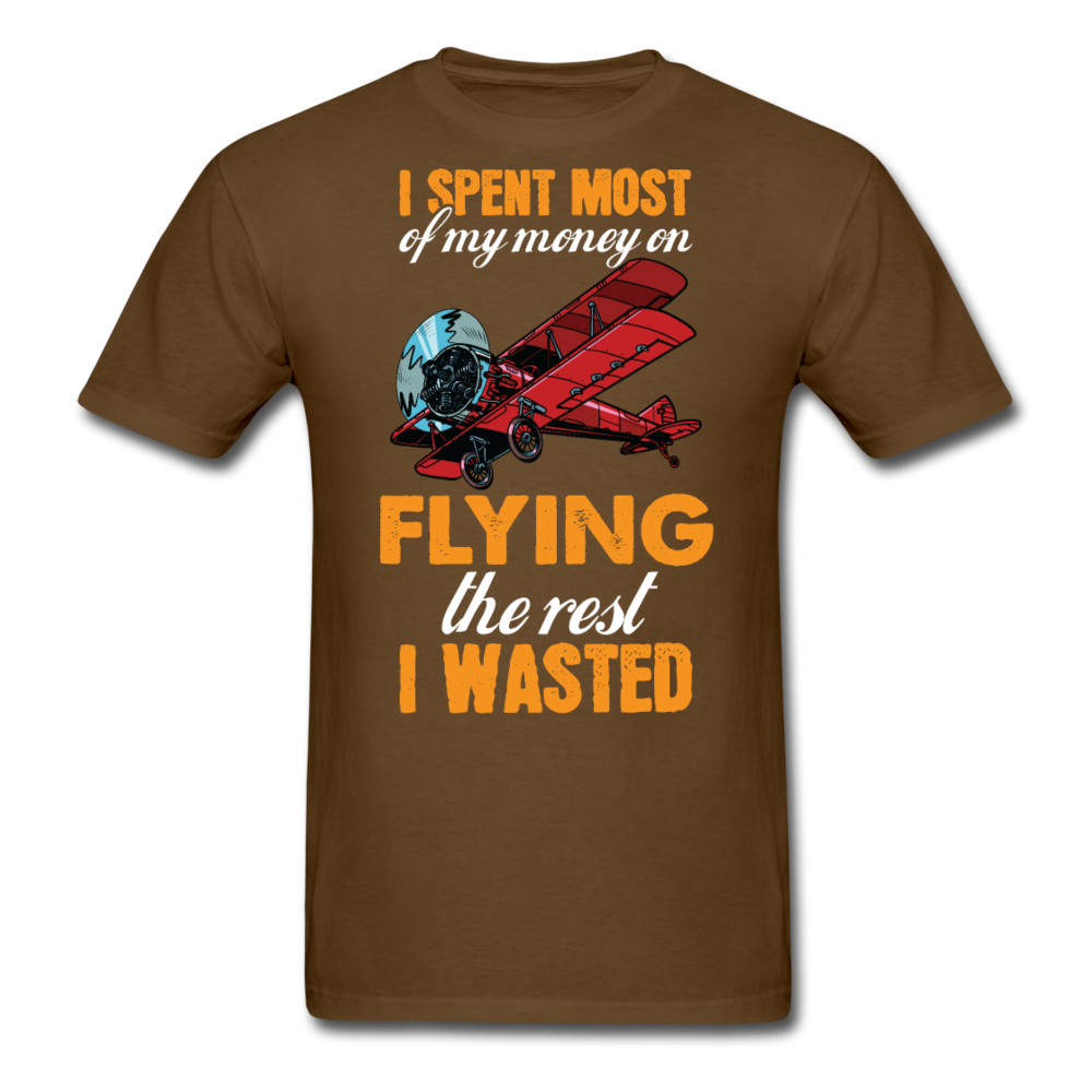 Spent Most Money - Flying - Unisex Classic T-Shirt - brown