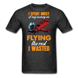 Spent Most Money - Flying - Unisex Classic T-Shirt - heather black