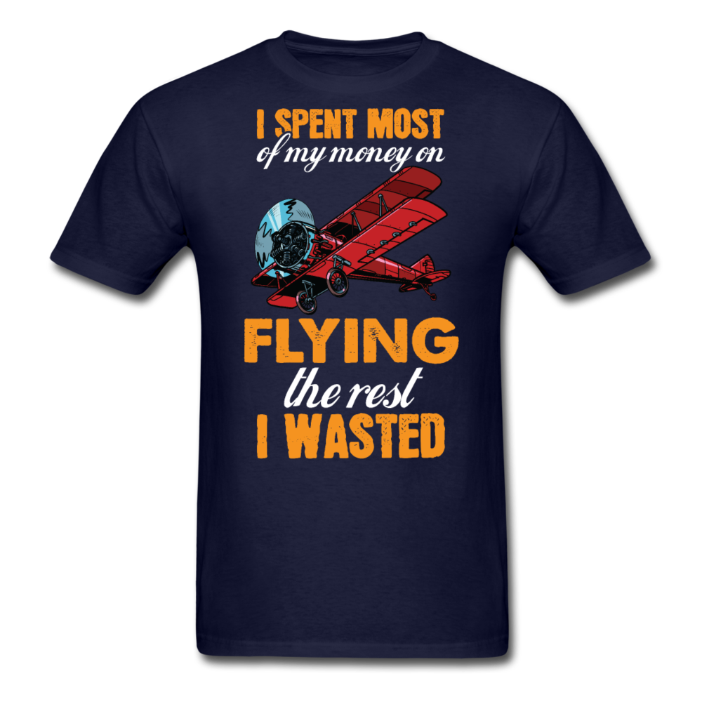 Spent Most Money - Flying - Unisex Classic T-Shirt - navy