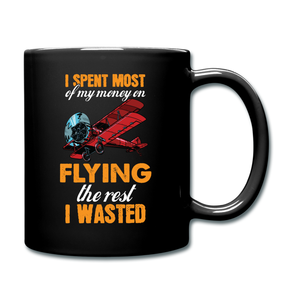 Spent Most Money - Flying - Full Color Mug - black