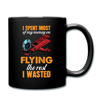 Spent Most Money - Flying - Full Color Mug - black