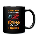 Spent Most Money - Flying - Full Color Mug - black