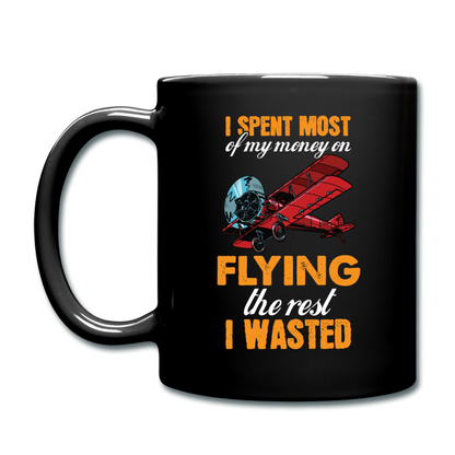 Spent Most Money - Flying - Full Color Mug - black