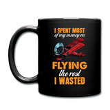 Spent Most Money - Flying - Full Color Mug - black