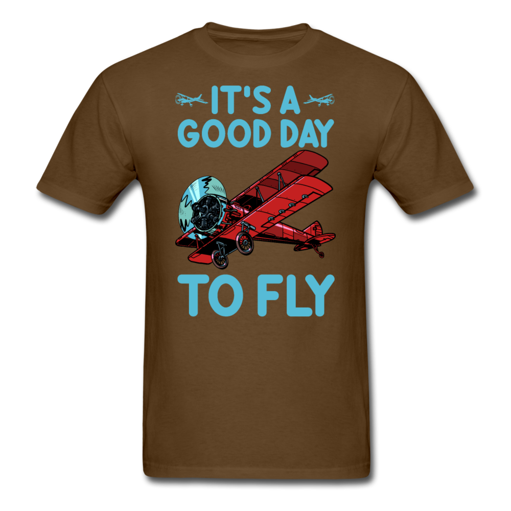 It's A Good Day To Fly - Biplane - Unisex Classic T-Shirt - brown