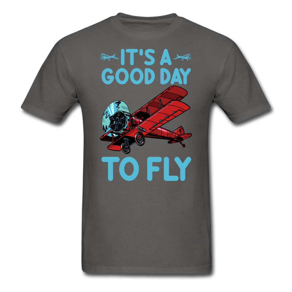 It's A Good Day To Fly - Biplane - Unisex Classic T-Shirt - charcoal