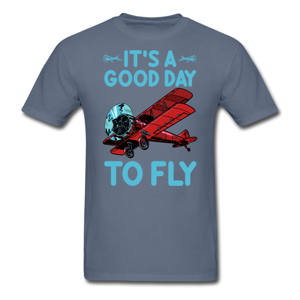 It's A Good Day To Fly - Biplane - Unisex Classic T-Shirt - denim