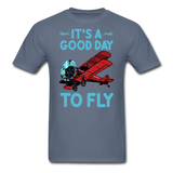 It's A Good Day To Fly - Biplane - Unisex Classic T-Shirt - denim