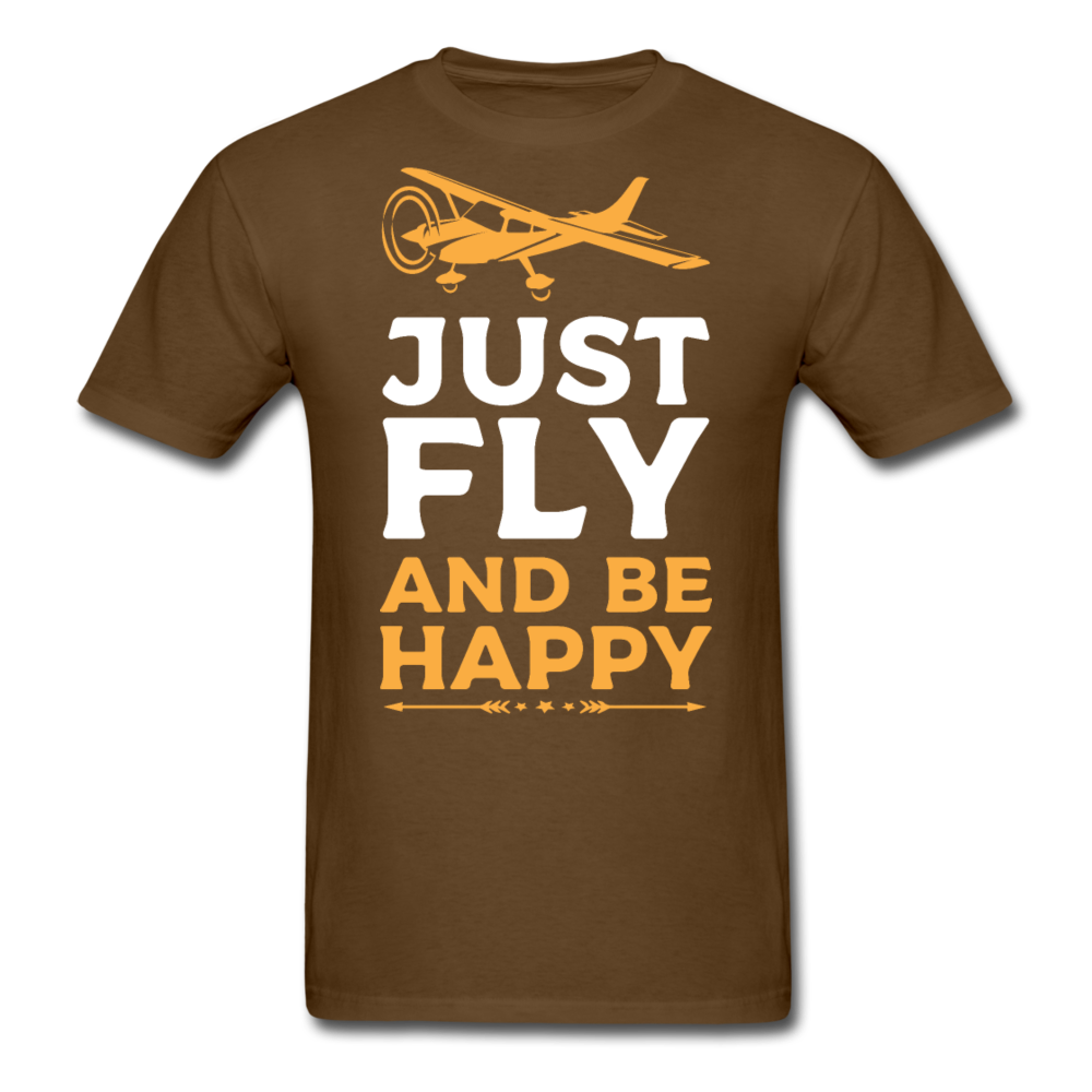 Just Fly And Be Happy - Unisex Classic T-Shirt - brown